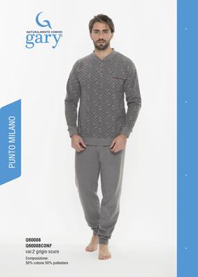 PIGIAMA CONFORMATO UOMO M/L Q60088 Tellini S.r.l. Ingrosso Abbigliamento